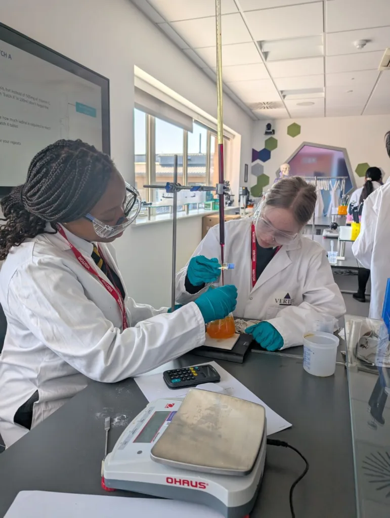 Aureus School chemistry students gain lab experience at Vertex Pharmaceuticals