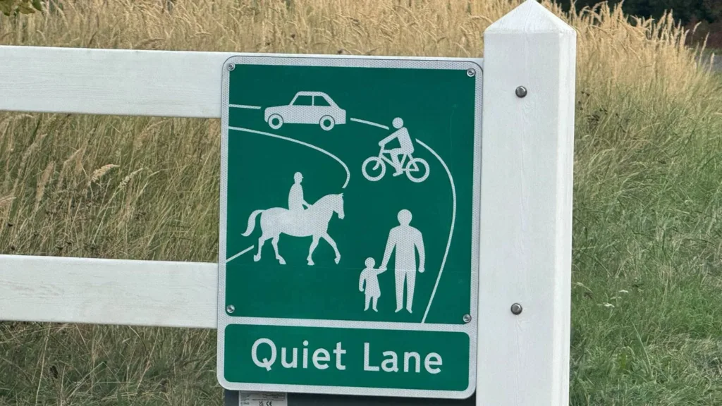 Shepherd's Pit Lane quiet lane sign. Image: Pete Bowers/Facebook