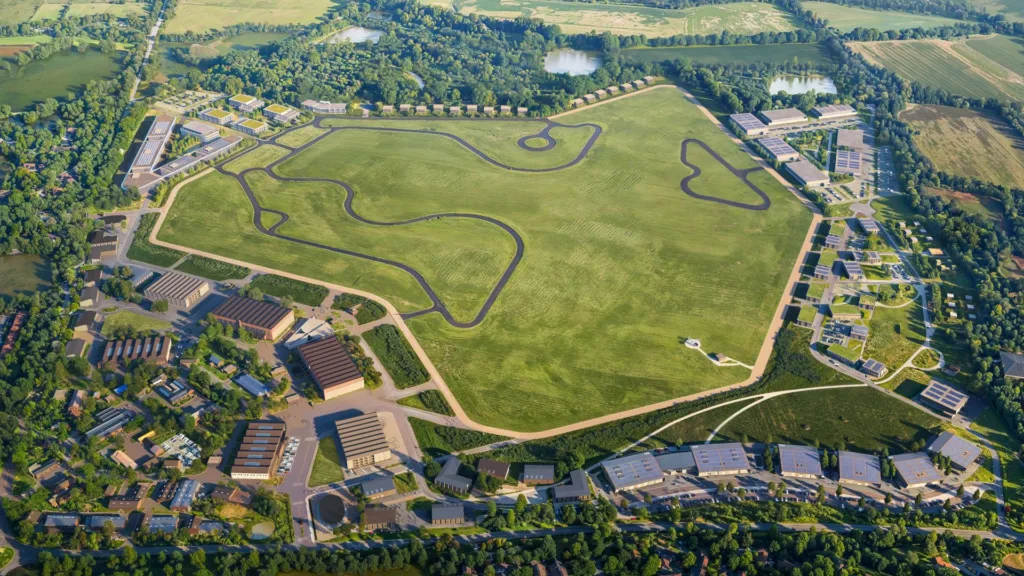 Bicester Motion proposed aerial illustrated masterplan to support growth and create opportunities with a 10-year investment plan. Image credit: Bicester Motion