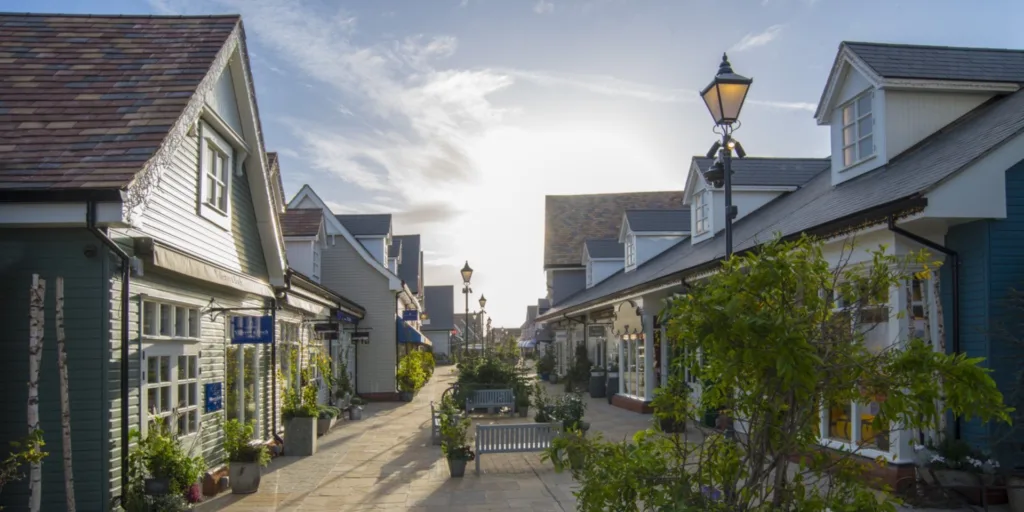 Bicester Village designer outlet shopping centre in Oxfordshire