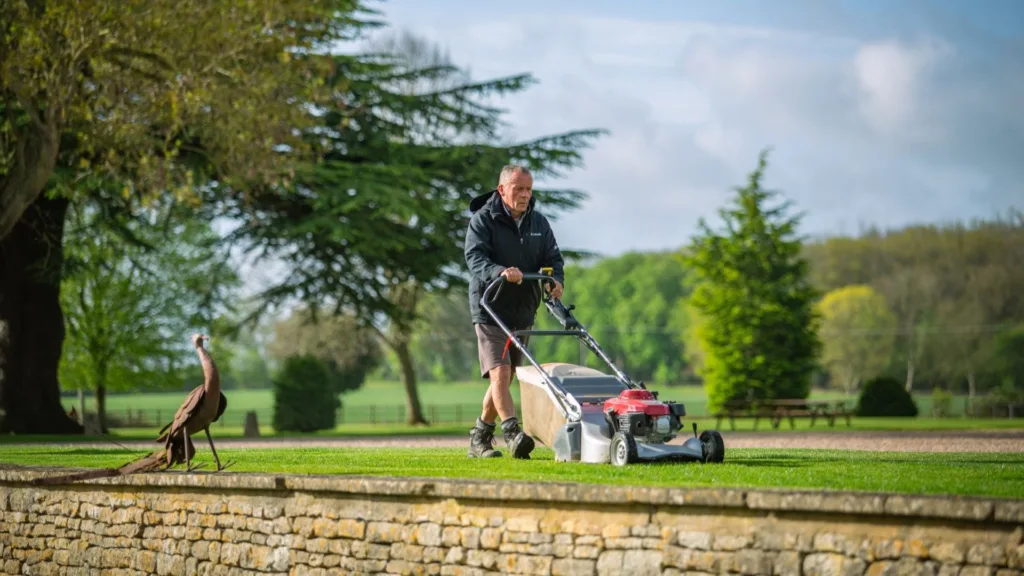 Les Phillips, Cokethorpe School’s groundskeeping team.