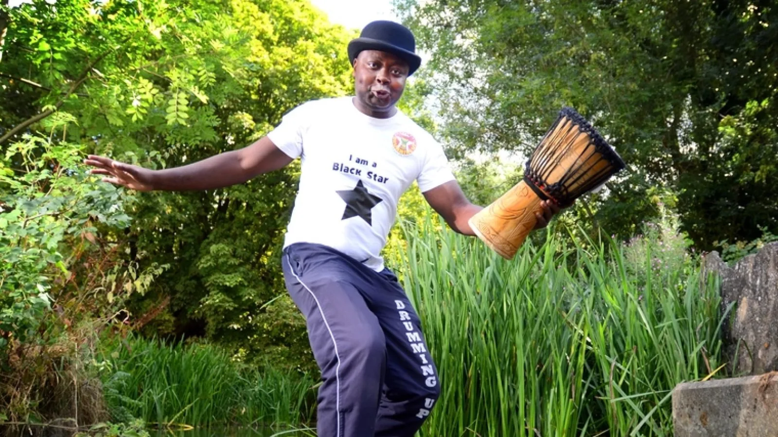 Drumming Up Poetry Show By Francis Boua