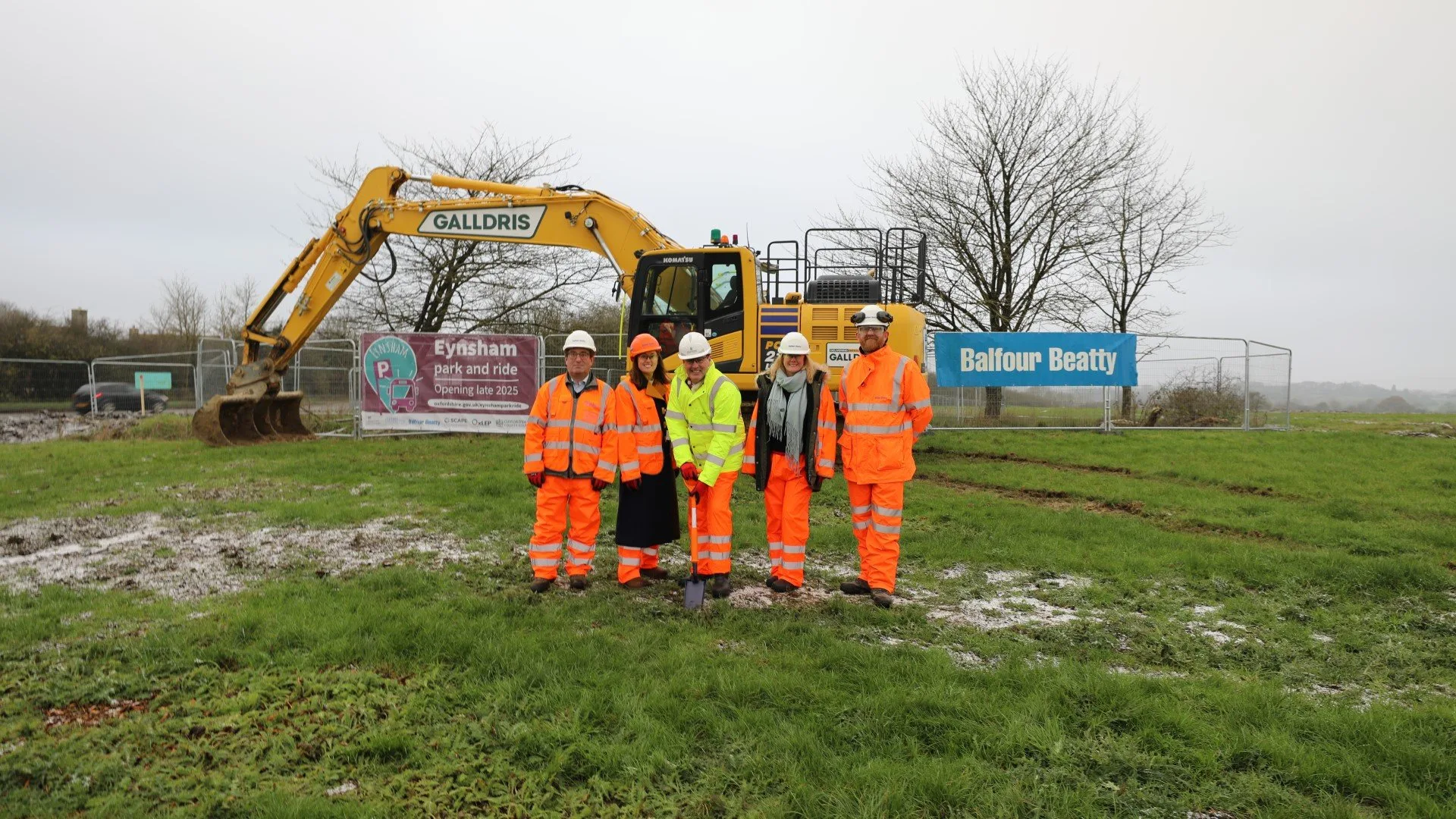 Breaking ground celebrated at new Eynsham park and ride site