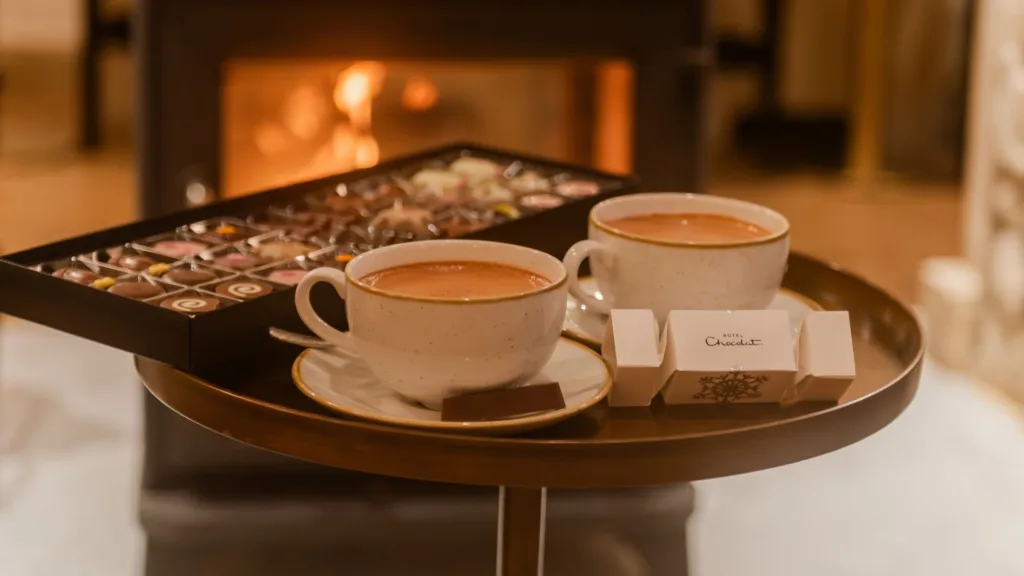 The Feathers and Hotel Chocolat bring chocolate-themed haven to Woodstock this Christmas