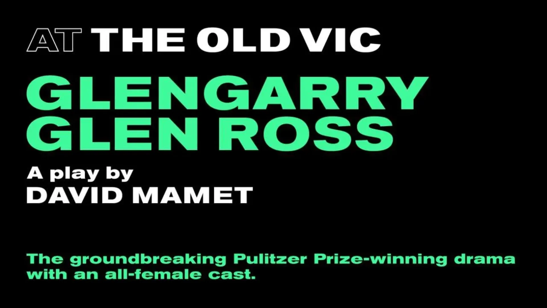 Glengarry Glen Ross at The Old Vic, London