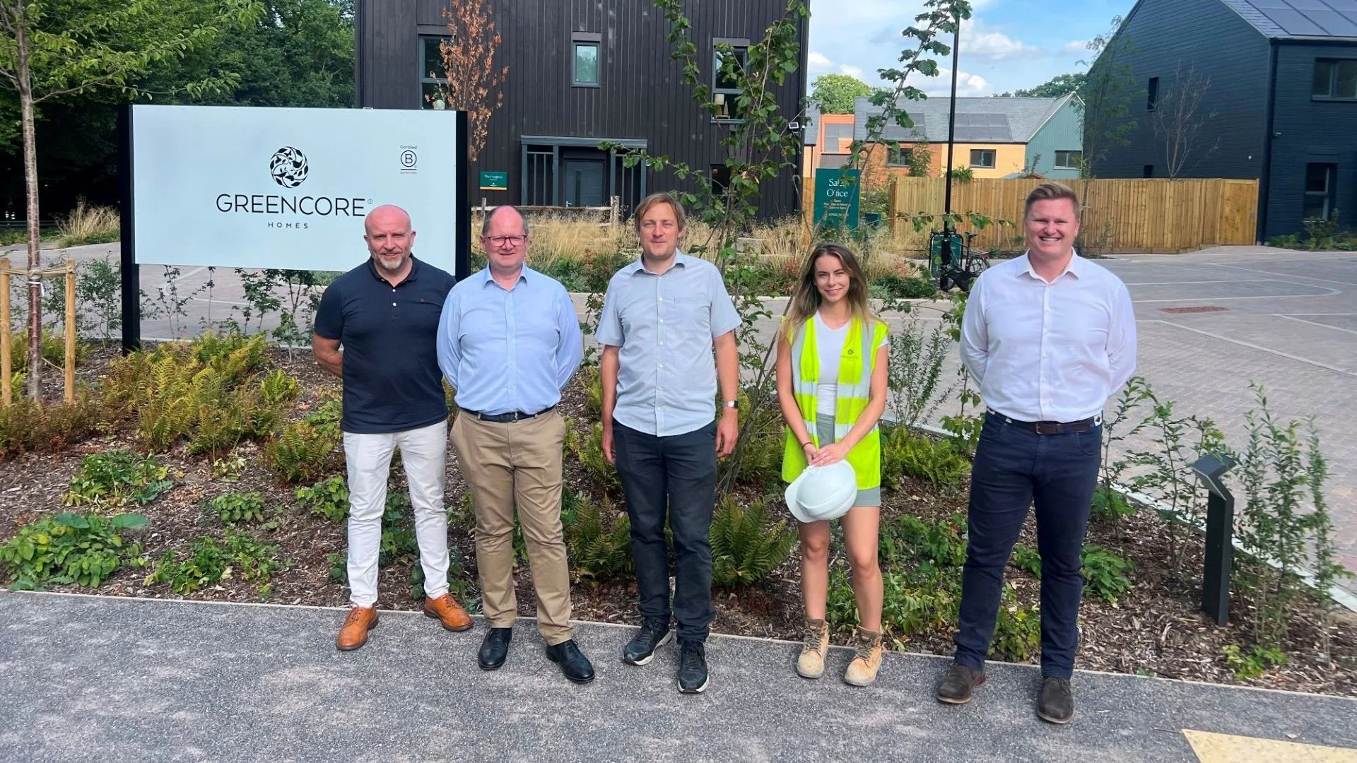 Olly Glover MP for Didcot and Wantage at Greencore Homes development at Milton Heights