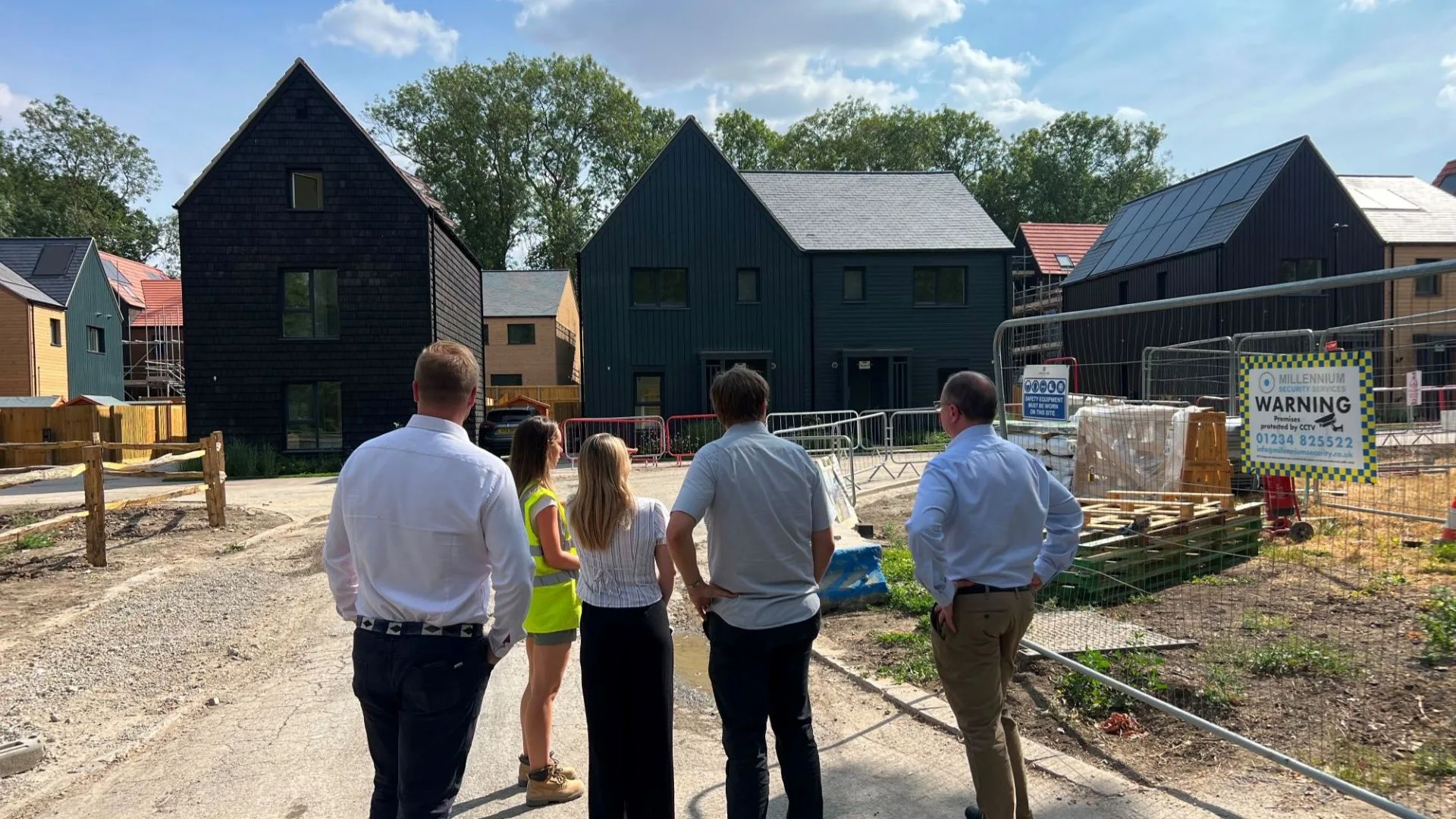 Olly Glover MP for Didcot and Wantage at Greencore Homes development at Milton Heights