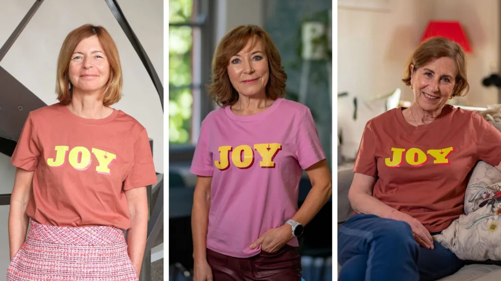 Maggie's limited-edition JOY T-shirt