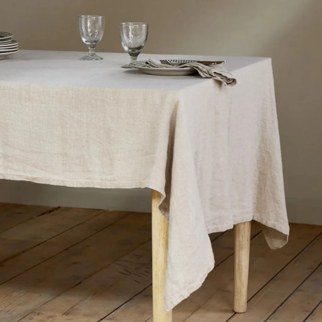 Junto Linen Tablecloth, Natural - Large
Rowen & Wren