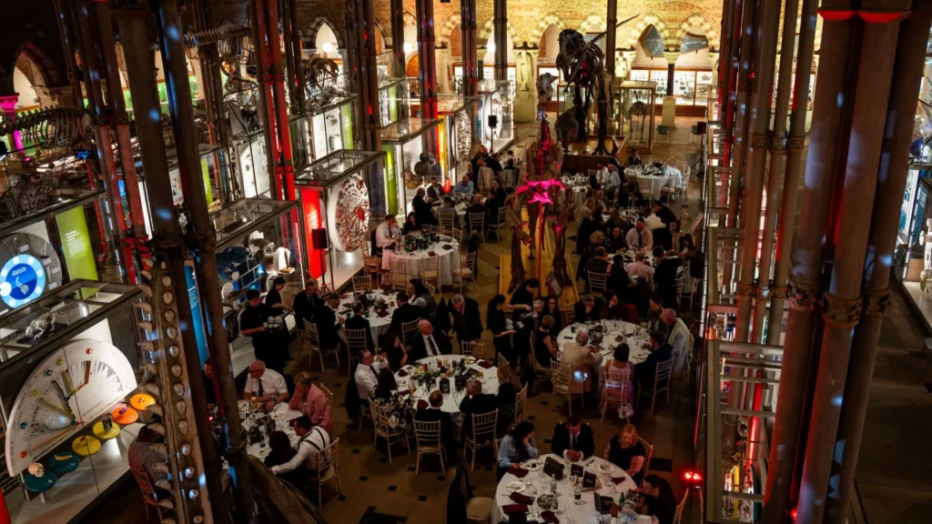 The event was held at the Oxford University Museum of Natural History