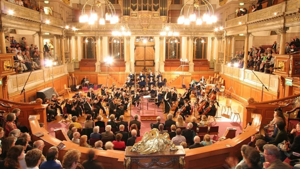 Oxford Philharmonic Orchestra performing at The Sheldonian Theatre in Oxford