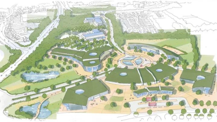 Artist Impression of South Oxford Science Village masterplan