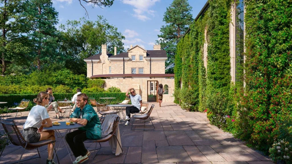 CGI of The Chapel and Lodge Restaurant