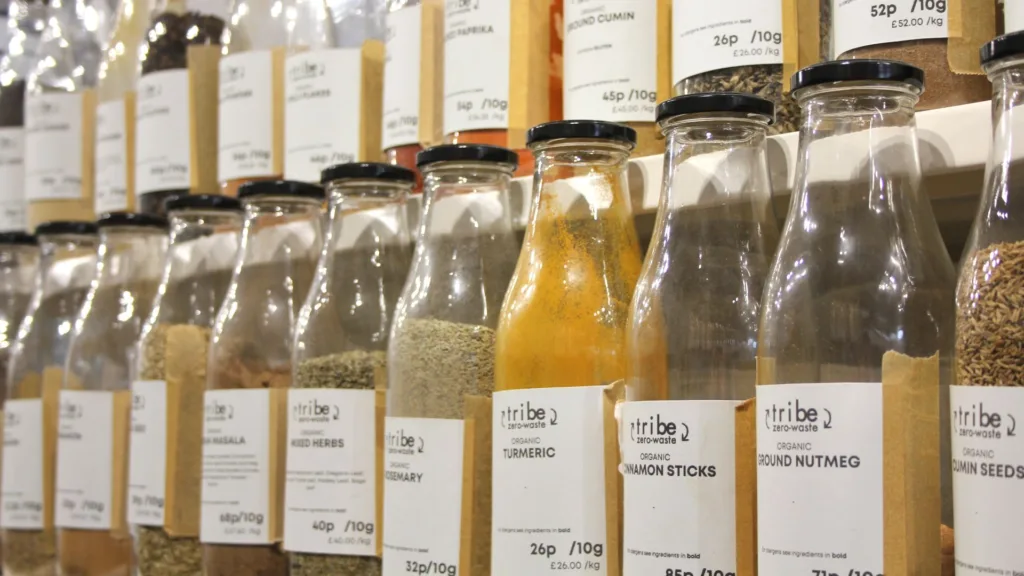 Herbs and spices shelf