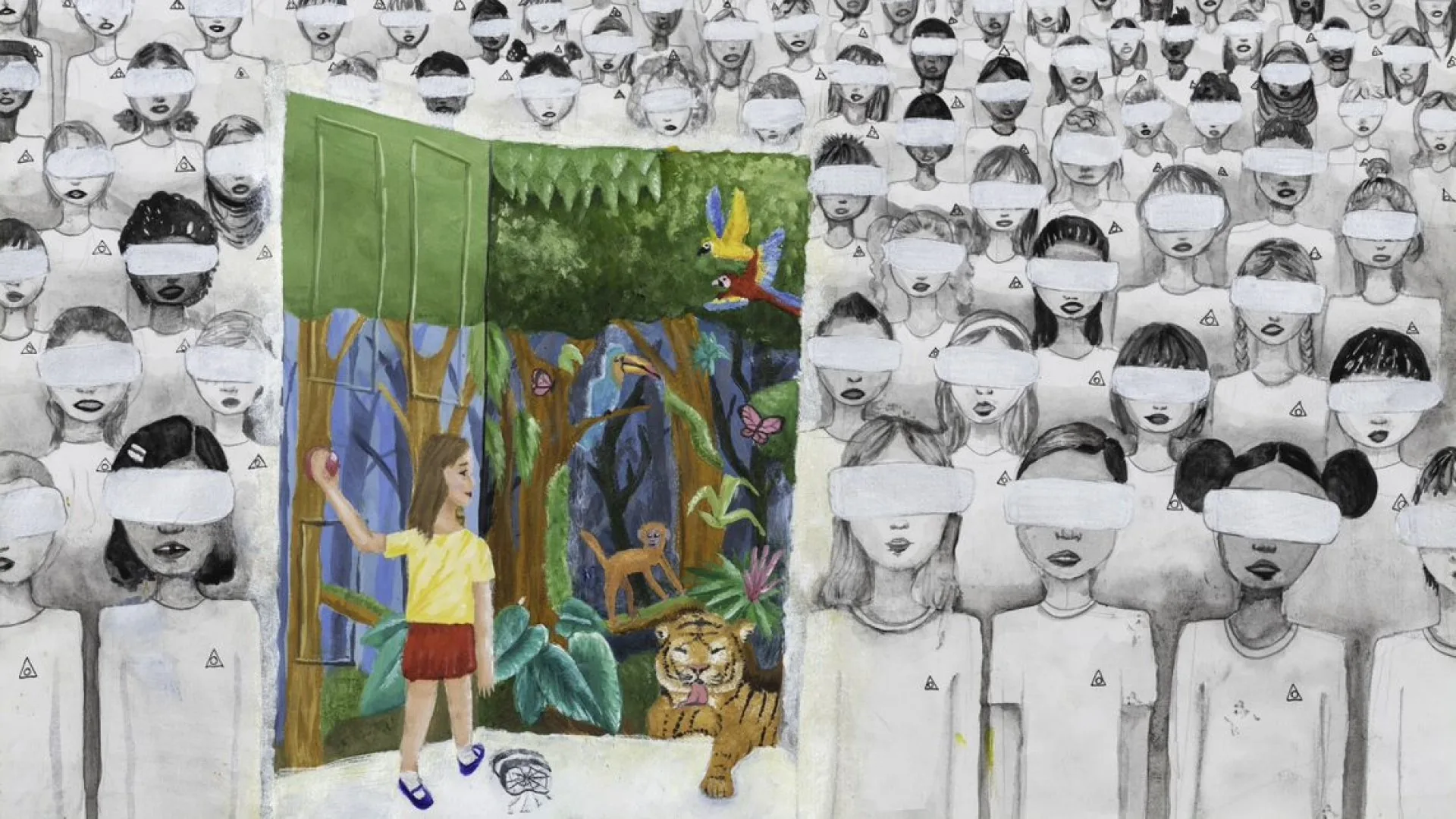 Oxfordshire school children showcase hundreds of works of art for charity 